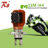 摩托車LED大燈高亮大功率M11M-H4風(fēng)扇散熱摩托車高低燈