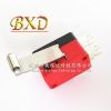 雙聯(lián)微動開關(guān)V-156-2C25 腳4.8MM 長柄帶銅輪銀觸點16A250V