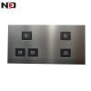 廠家直銷不銹鋼拉絲面板酒店弱電485輕觸開關(guān) 485強(qiáng)電觸摸開關(guān)