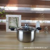 廠價直銷加厚不銹鋼湯鍋特厚復合鋼奶鍋無磁單雙柄電磁爐通用湯鍋