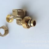 鋁塑管銅接頭 國巨 廠家直銷 L16*1/2F內(nèi)絲彎頭 卡套式銅管件