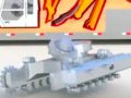 黑色大卡車運送挖掘機配件，組裝成大型挖掘機，學(xué)習(xí)吧 (194播放)