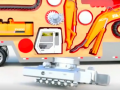 黑色大卡車運(yùn)送挖掘機(jī)配件，組裝成大型挖掘機(jī)，學(xué)習(xí)吧 (251播放)
