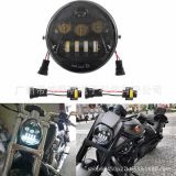 跨境熱銷(xiāo)哈雷摩托車(chē)大燈Vrod改裝LED前大燈總成威路德V-ROD肌肉車(chē)