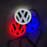 適用于新款LED大眾專用發(fā)光后標(biāo)志燈汽車車標(biāo)燈4D車用改裝車標(biāo)