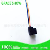 H7陶瓷彎角公母對插，H7汽車接插件，6.3陶瓷H7-2B彎