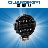 新款圓形60W 7inch LED日行燈越野車改裝前杠射燈 透鏡款行駛燈，