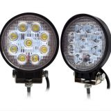 27W LED工作燈越野車(chē)頂射燈工程車(chē)機(jī)械檢修燈led霧燈圓型中網(wǎng)車(chē)燈