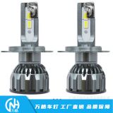汽車(chē)LED前大燈三色高亮白黃雙色LEDH11H4H7遠(yuǎn)近燈聚光超高亮燈泡