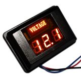 跨境汽車(chē)電瓶電壓表直流LED數(shù)顯12V摩托車(chē)房車(chē)游艇電壓表檢測(cè)儀
