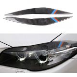 2011-2017適用寶馬碳纖維F10f18520li525新五5系軟燈眉汽車裝飾貼