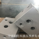 尾板三閥專用液壓閥塊加工設(shè)計制造6061 T6鋁材，硬度高，
