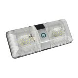 48LED雙燈觸控可調(diào)光房車內(nèi)閱讀燈照明燈游艇室改裝頂燈帶開關(guān)