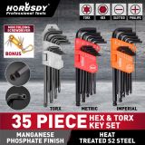 HORUSDY牌35件套內(nèi)六角扳手球頭米字頭T型