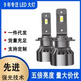 超亮聚光汽車led大燈h1h4h7近遠(yuǎn)光燈9005H11激光強(qiáng)光9012車燈燈泡