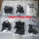 跨境 100PCS盒裝汽車卡扣塑料卡扣 穿心釘保險杠卡子 擋泥板卡扣