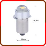 P13.5S LED小燈泡3V/4.5V/6V/7V/9V1瓦無極不分正負LED手電筒燈泡