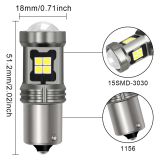 廠家直銷 汽車led燈 轉(zhuǎn)向燈 1156 15smd 3030改裝剎車燈泡 倒車燈